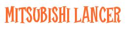 Rendering -Mitsubishi LANCER - using Cooper Latin
