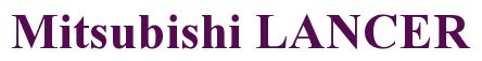Rendering -Mitsubishi LANCER - using Times New Roman Bold