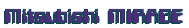 Rendering -Mitsubishi MIRAGE - using Computer Font