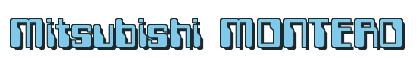 Rendering -Mitsubishi MONTERO - using Computer Font