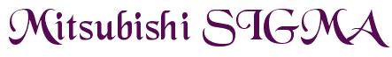 Rendering -Mitsubishi SIGMA - using Black Chancery