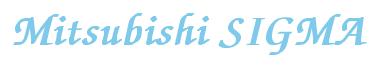 Rendering -Mitsubishi SIGMA - using Zapf Chancery