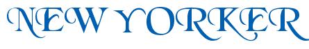 Rendering -NEW YORKER - using Black Chancery