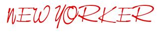 Rendering -NEW YORKER - using Neville Script