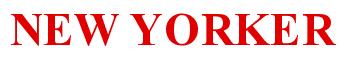 Rendering -NEW YORKER - using Times New Roman Bold