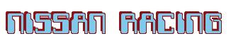 Rendering -NISSAN RACING - using Computer Font