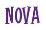 Rendering -NOVA - using Cooper Latin