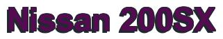 Rendering -Nissan 200SX - using Arial Bold