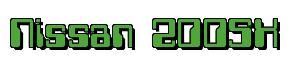 Rendering -Nissan 200SX - using Computer Font