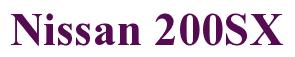 Rendering -Nissan 200SX - using Times New Roman Bold