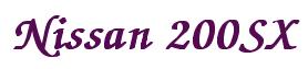 Rendering -Nissan 200SX - using Zapf Chancery
