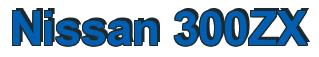 Rendering -Nissan 300ZX - using Arial Bold