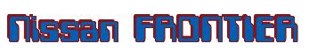 Rendering -Nissan FRONTIER - using Computer Font