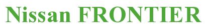 Rendering -Nissan FRONTIER - using Times New Roman Bold