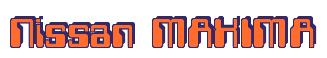 Rendering -Nissan MAXIMA - using Computer Font