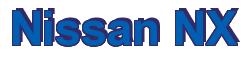 Rendering -Nissan NX - using Arial Bold