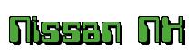 Rendering -Nissan NX - using Computer Font