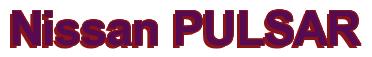 Rendering -Nissan PULSAR - using Arial Bold