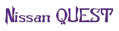Rendering -Nissan QUEST - using Manchuria