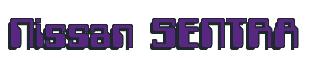 Rendering -Nissan SENTRA - using Computer Font