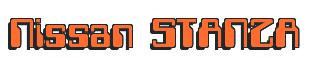 Rendering -Nissan STANZA - using Computer Font