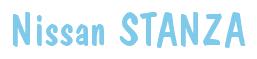 Rendering -Nissan STANZA - using Dom Casual