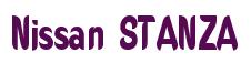Rendering -Nissan STANZA - using Callimarker