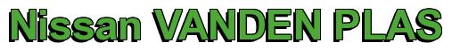 Rendering -Nissan VANDEN PLAS - using Arial Bold