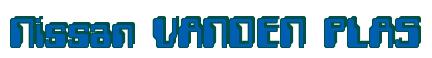 Rendering -Nissan VANDEN PLAS - using Computer Font