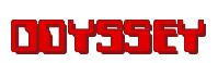 Rendering -ODYSSEY - using Computer Font