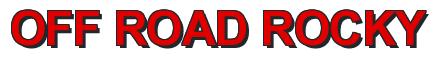 Rendering -OFF ROAD ROCKY - using Arial Bold