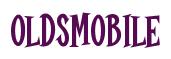 Rendering -OLDSMOBILE - using Cooper Latin