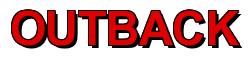 Rendering -OUTBACK - using Arial Bold