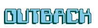 Rendering -OUTBACK - using Computer Font