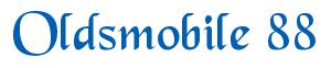 Rendering -Oldsmobile 88 - using Black Chancery