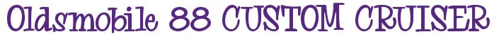 Rendering -Oldsmobile 88 CUSTOM CRUISER - using Whoa Whoa