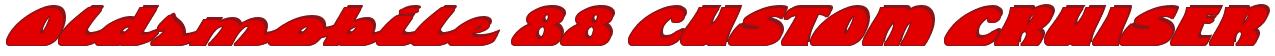 Rendering -Oldsmobile 88 CUSTOM CRUISER - using Brougham
