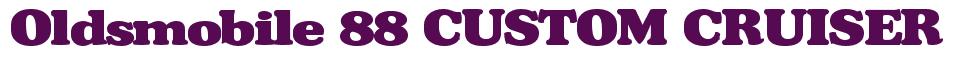 Rendering -Oldsmobile 88 CUSTOM CRUISER - using Broadside