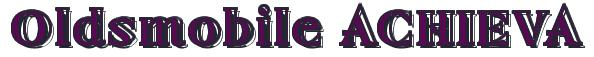 Rendering -Oldsmobile ACHIEVA - using Race Chisel