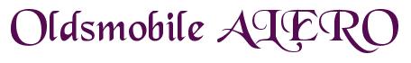 Rendering -Oldsmobile ALERO - using Black Chancery