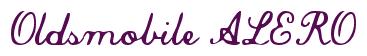 Rendering -Oldsmobile ALERO - using Commercial Script
