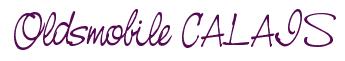 Rendering -Oldsmobile CALAIS - using Neville Script