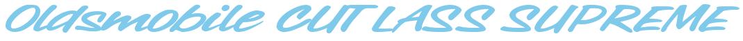 Rendering -Oldsmobile CUTLASS SUPREME - using Chicago Style