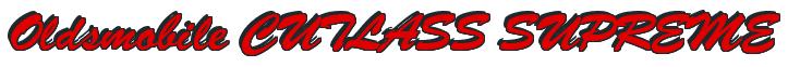 Rendering -Oldsmobile CUTLASS SUPREME - using Brush Script