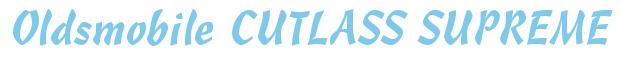 Rendering -Oldsmobile CUTLASS SUPREME - using Hind