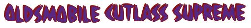 Rendering -Oldsmobile CUTLASS SUPREME - using Strike
