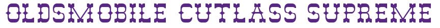 Rendering -Oldsmobile CUTLASS SUPREME - using Rodeo