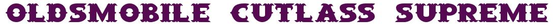 Rendering -Oldsmobile CUTLASS SUPREME - using Saloon