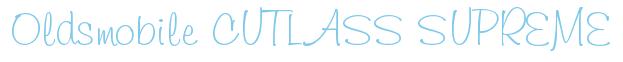 Rendering -Oldsmobile CUTLASS SUPREME - using Freehand 591