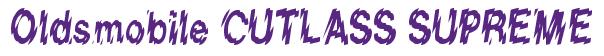 Rendering -Oldsmobile CUTLASS SUPREME - using Nervous